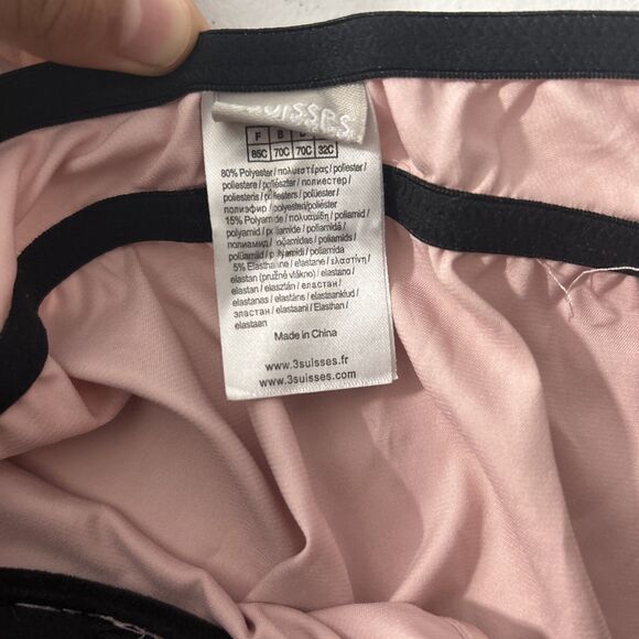 3 Suisses Slip Dress Women 32C Pink Satin Lace Trim Babydoll Lingerie Y2k 90s - Picture 6 of 7